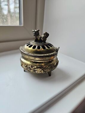 Fine Quality Vintage Japanese Solid Bronze Incense Burner